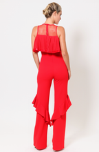 Load image into Gallery viewer, Ruffle My Feathers Jumpsuit
