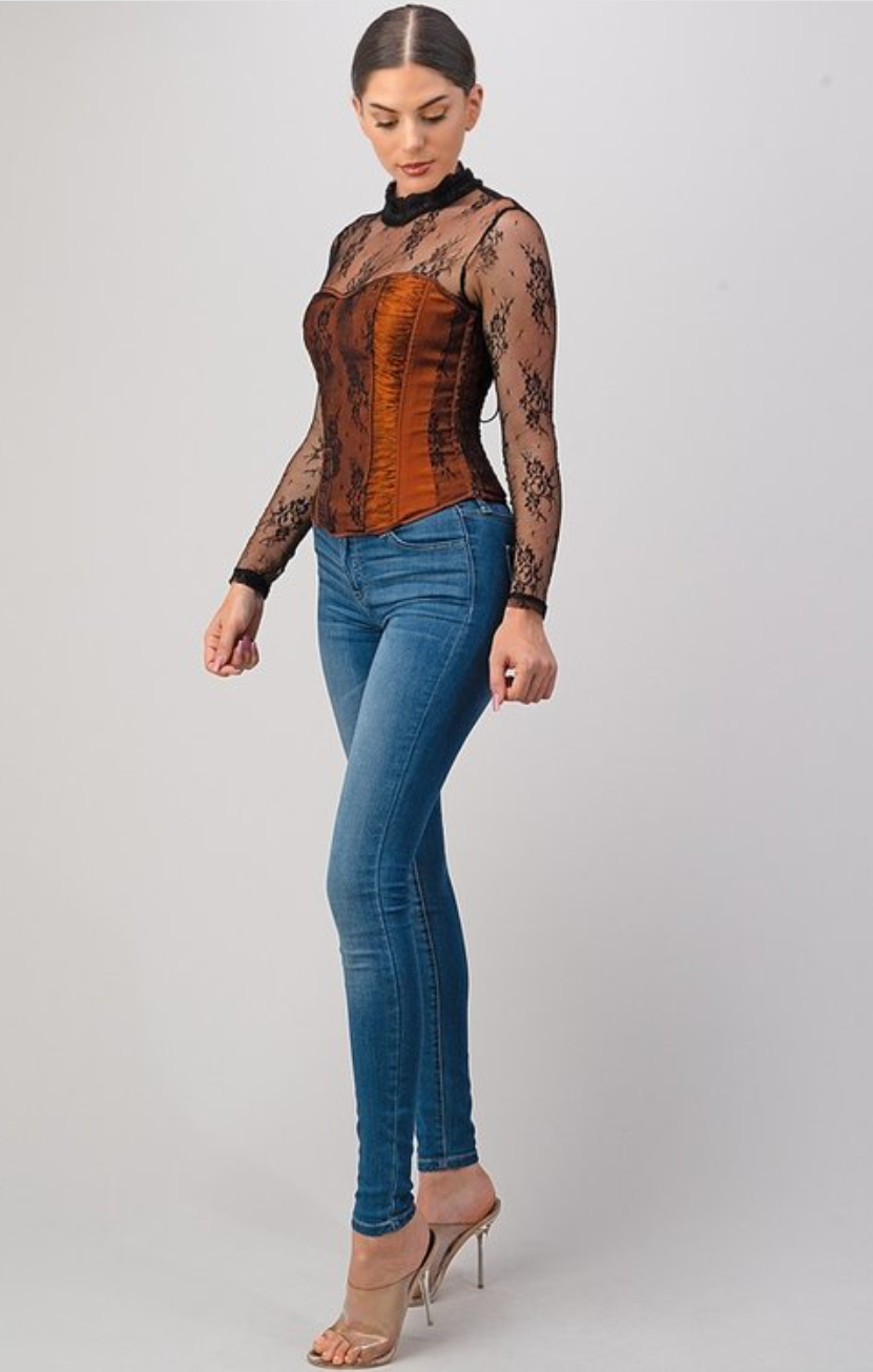 Not Your Average Lace Corset Top