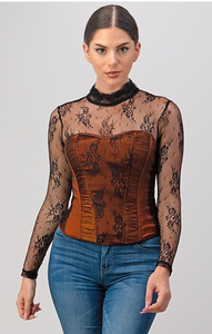 Not Your Average Lace Corset Top