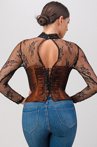 Not Your Average Lace Corset Top